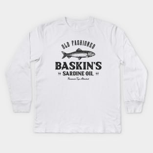 Baskin's Sardine Oil Kids Long Sleeve T-Shirt